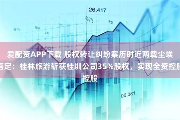 爱配资APP下载 股权转让纠纷案历时近两载尘埃落定：桂林旅游斩获桂圳公司35%股权，实现全资控股